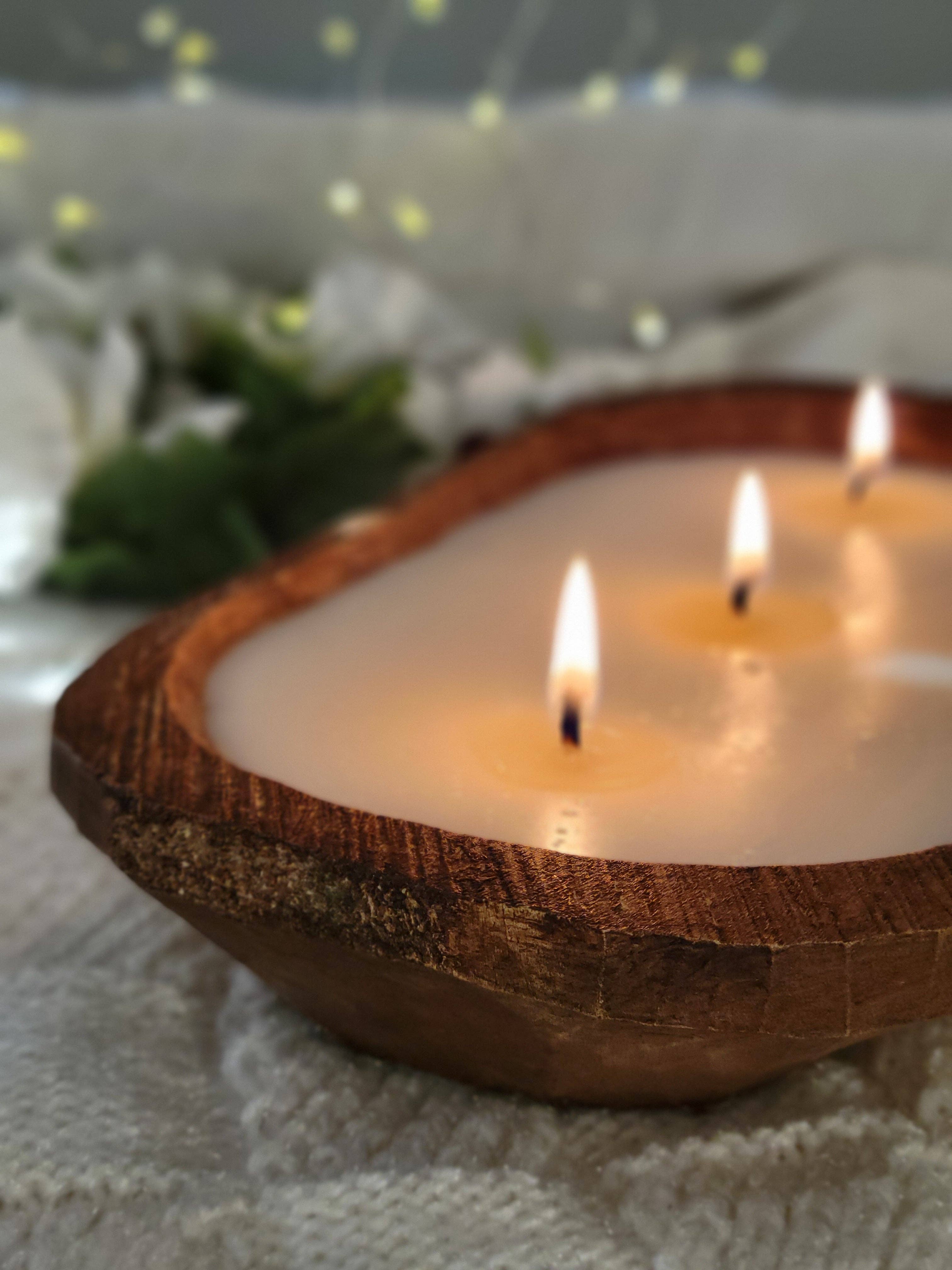 Dough Bowl Candle - Refill Kit - 16 oz: Tobacco Caramel
