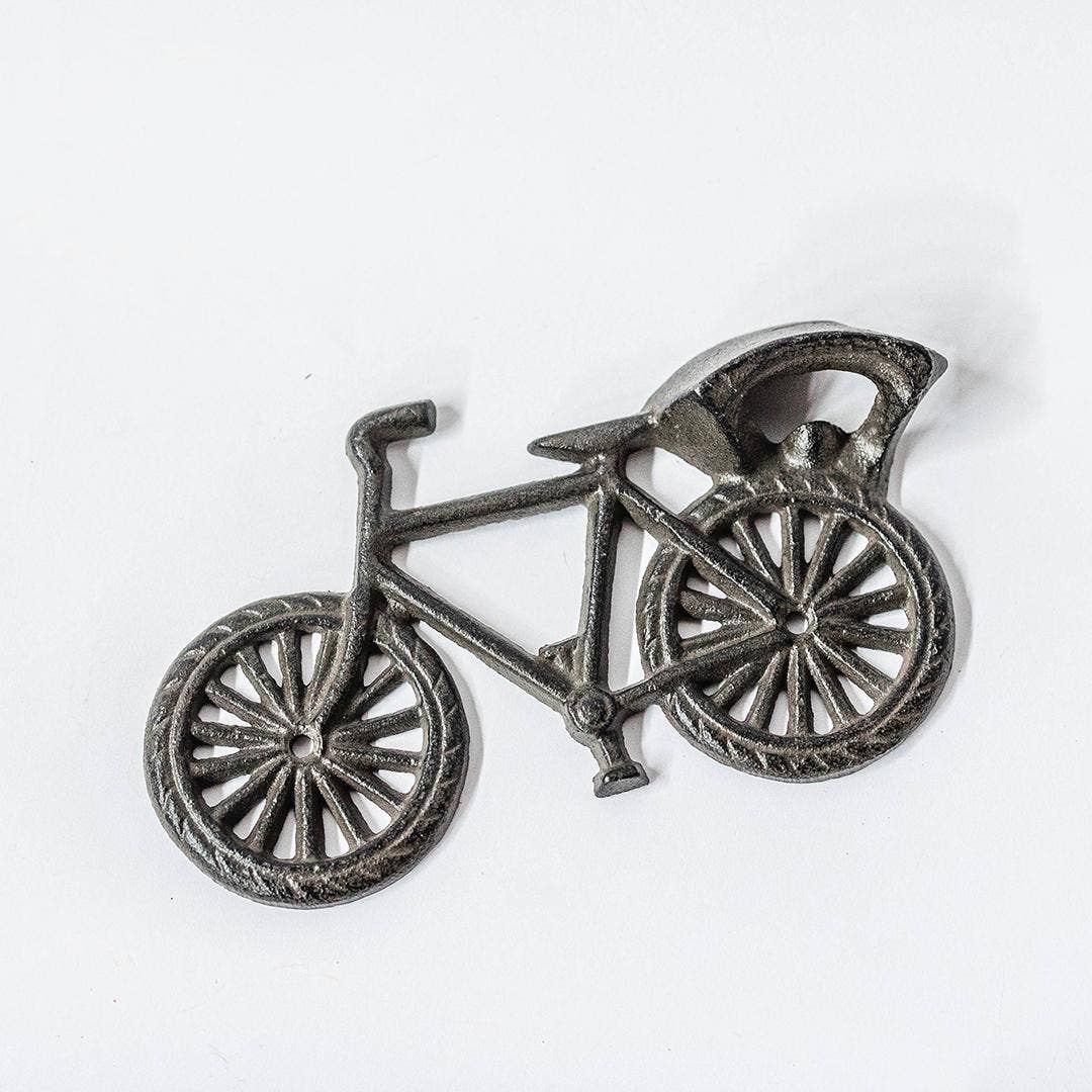 Cast Iron Bike Bottle Opener