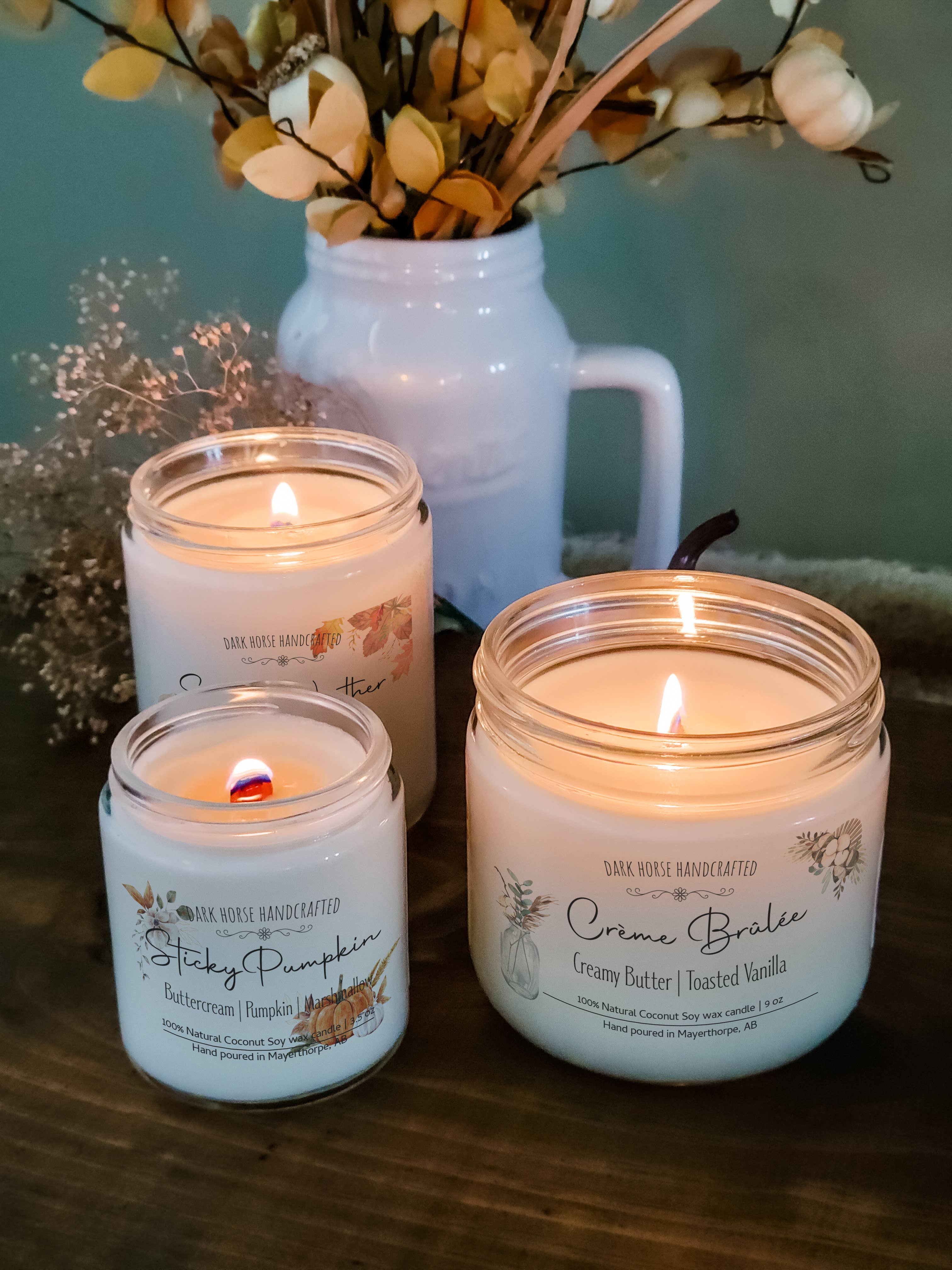 Creme Brulee - Fall season, Natural Coconut Soy Candle