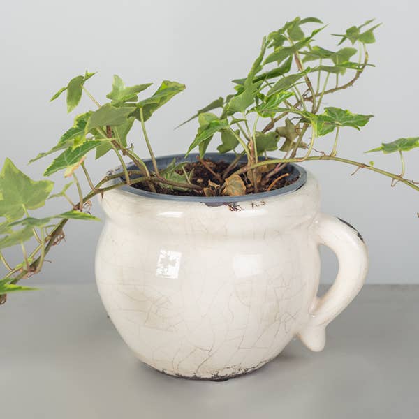 Glazed Ceramic Flower Pot SM
