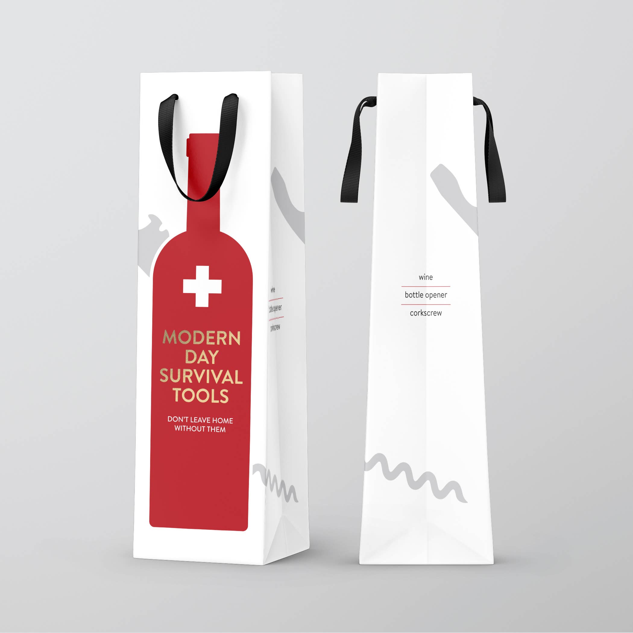 Survival Tools – Funny Wine Bag
