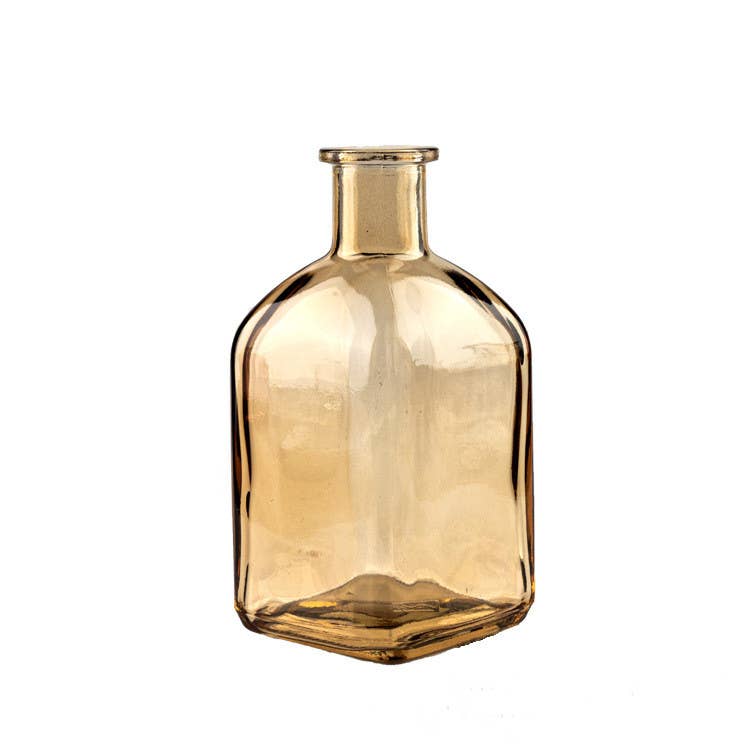 Colorful Bud Vase Set, Small Vases for Centerpieces Set of 2: Clear