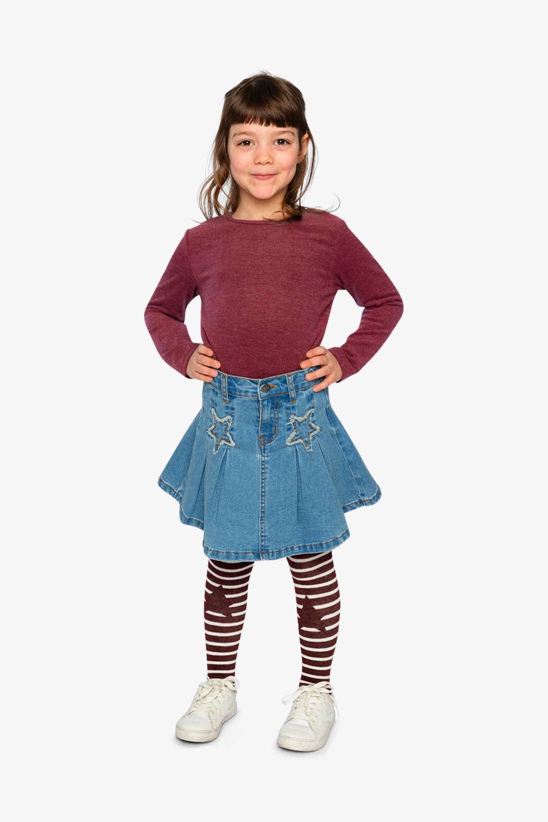 Brushed Rib Crew Neck Top Reddish-Brown: 7