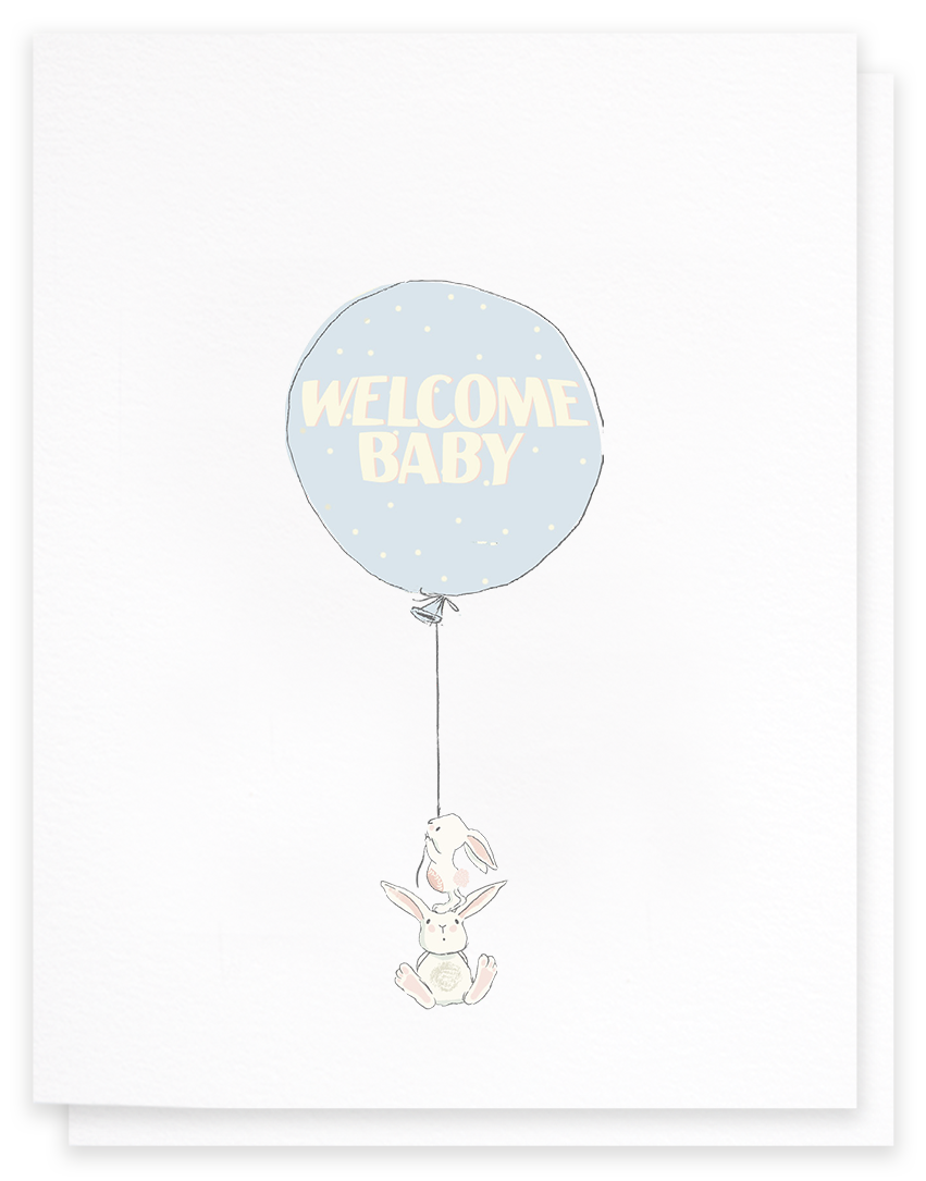 Welcome Baby, New Baby Greeting Card