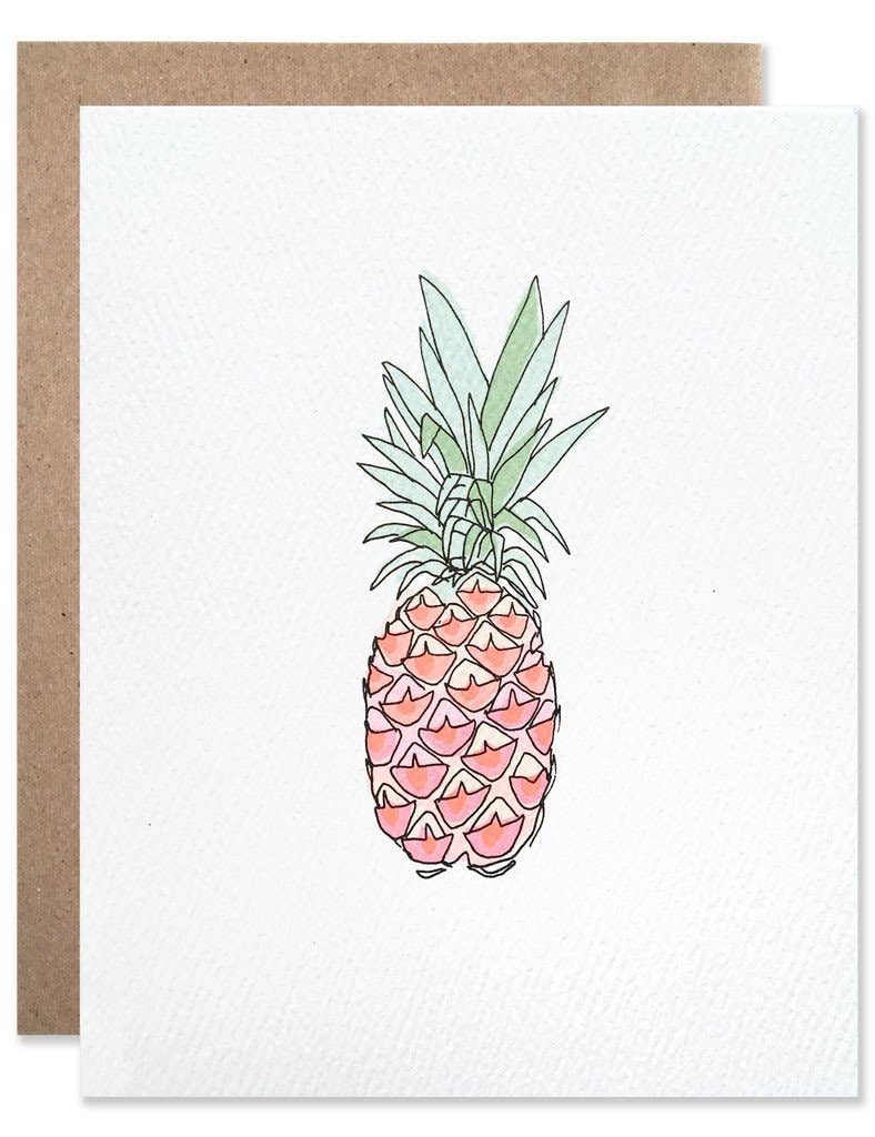 Neon Pineapple Card
