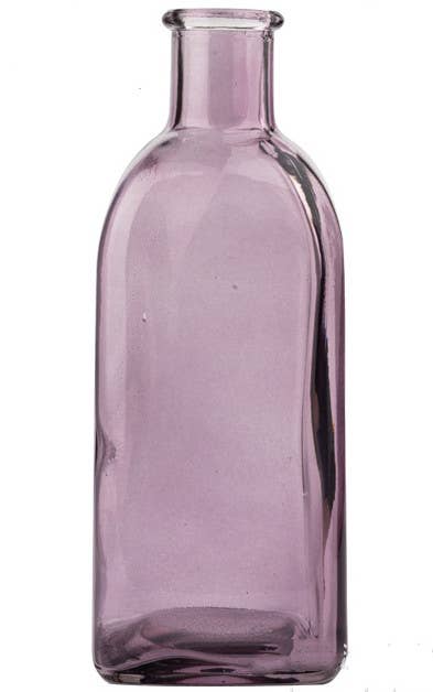 Colorful Bud Vase Set, Small Vases for Centerpieces Set of 2: Clear