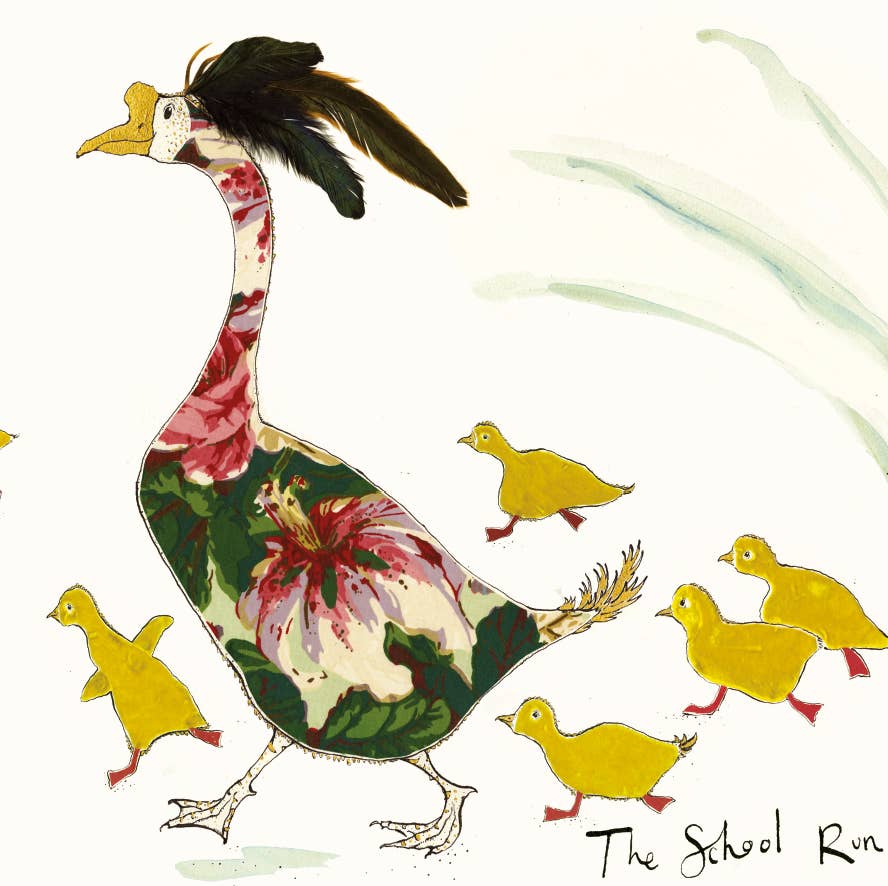 The School Run Duck Card