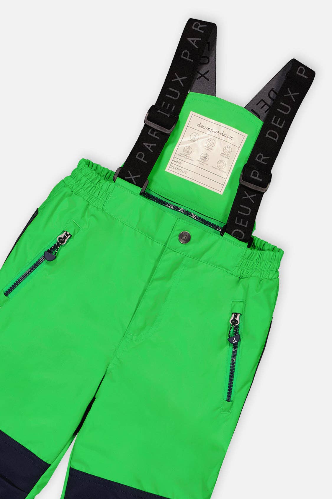 Two Piece Play Snowsuit Royal Blue And Green Colorblock: 6