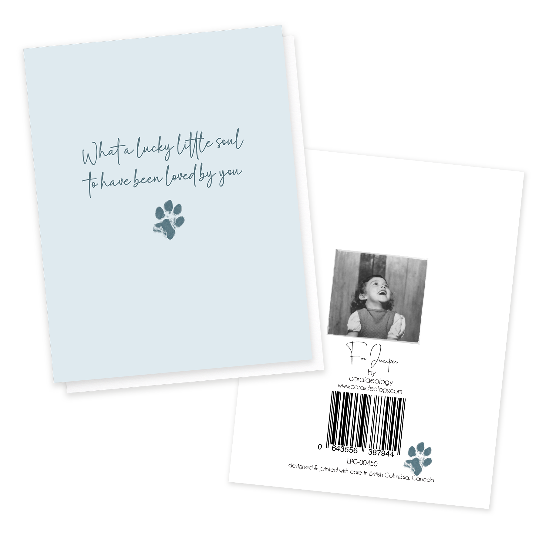 Lucky Little Soul, Pet Sympathy Greeting Card