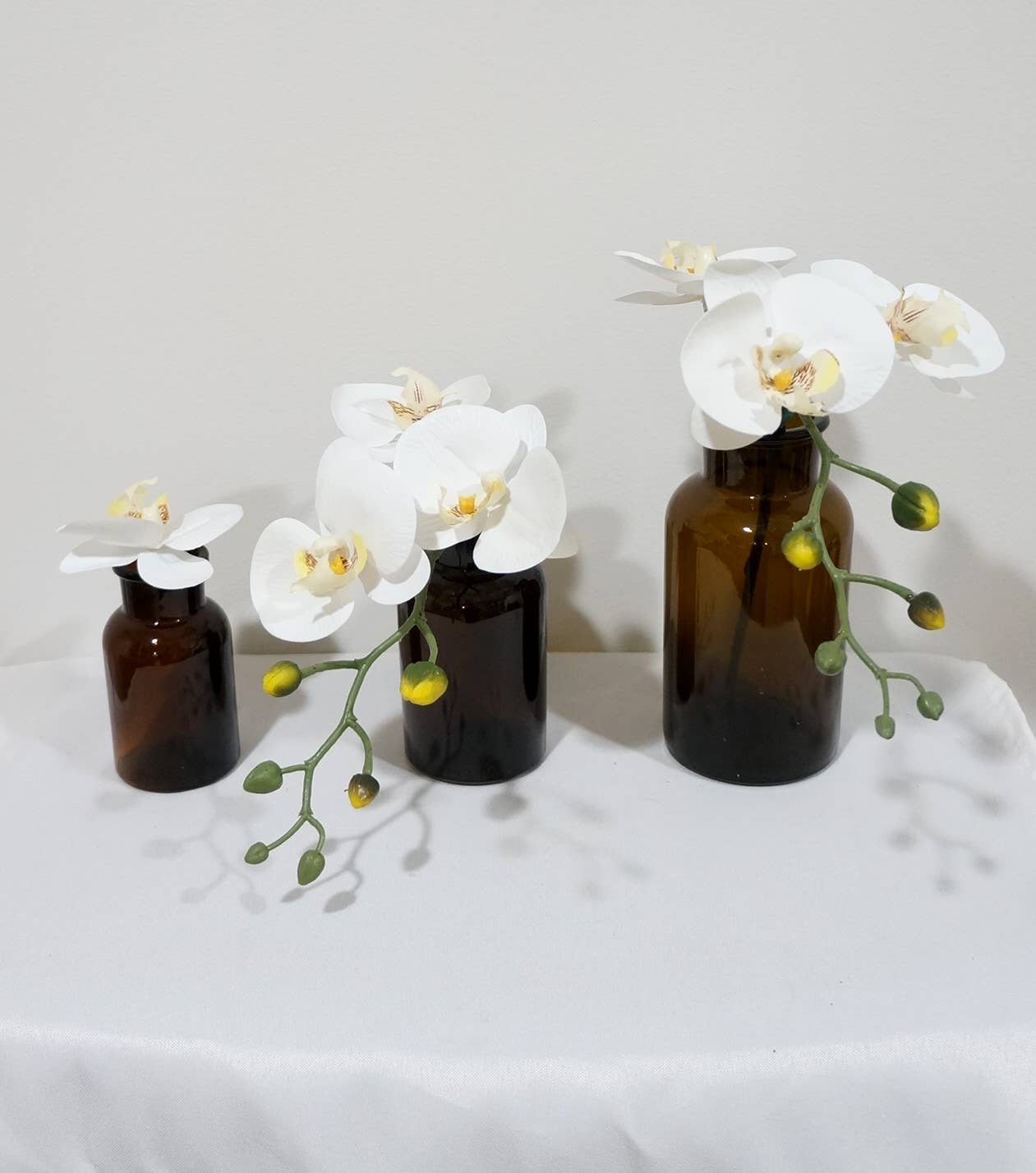 Dark Amber Medicine Bottle Bud Vases Apothecary Jars: Mixture