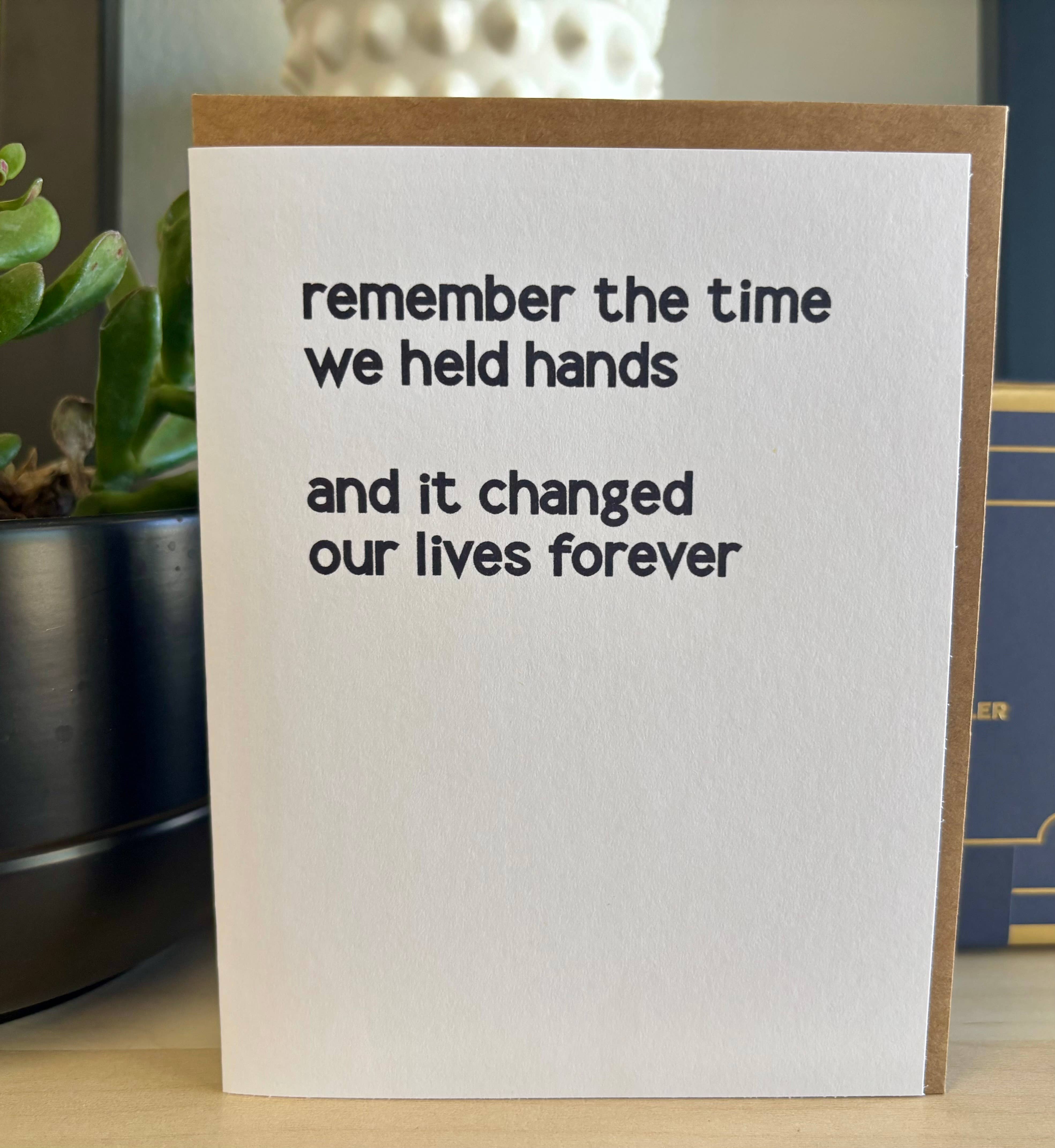 Remember the Time | Romantic Anniversary Greeting Card