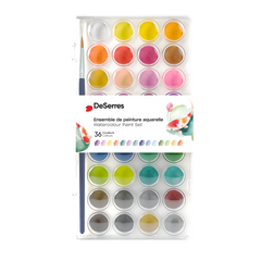 Watercolour Gift Set | 36 Colour Paint Set + Workbook