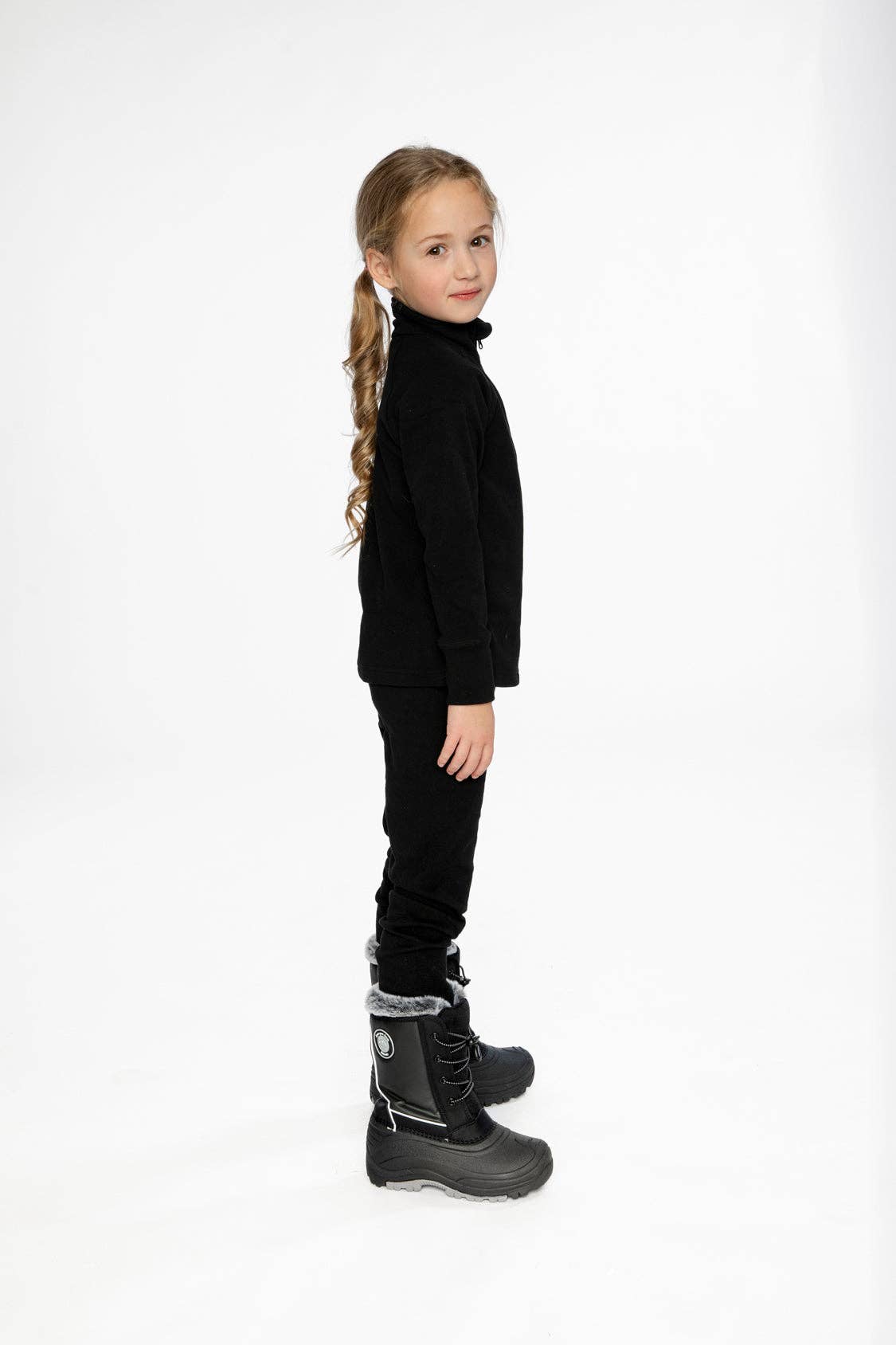 Two Piece Thermal Underwear Black: 3