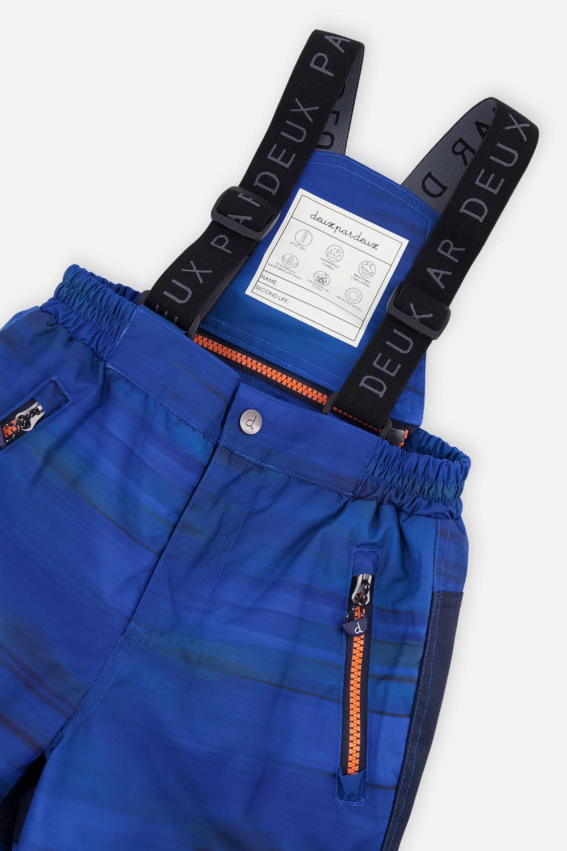 Two Piece Play Snowsuit Navy Blue And Orange With Blue Pants: 5
