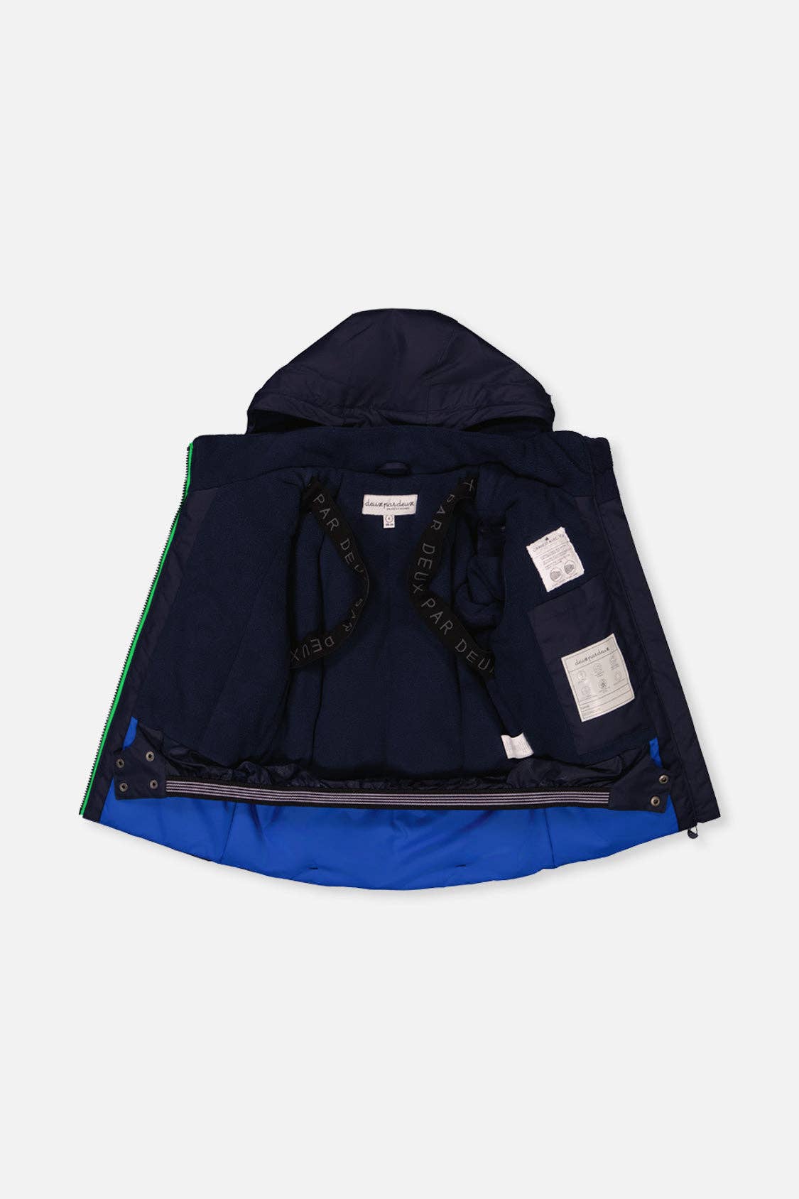 Two Piece Play Snowsuit Royal Blue And Green Colorblock: 6