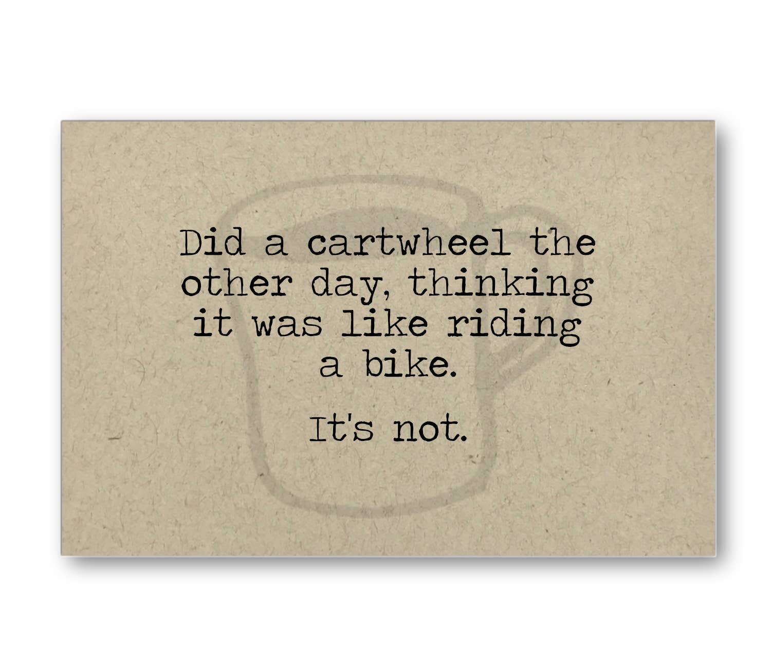 Did a Cartwheel Fun Card