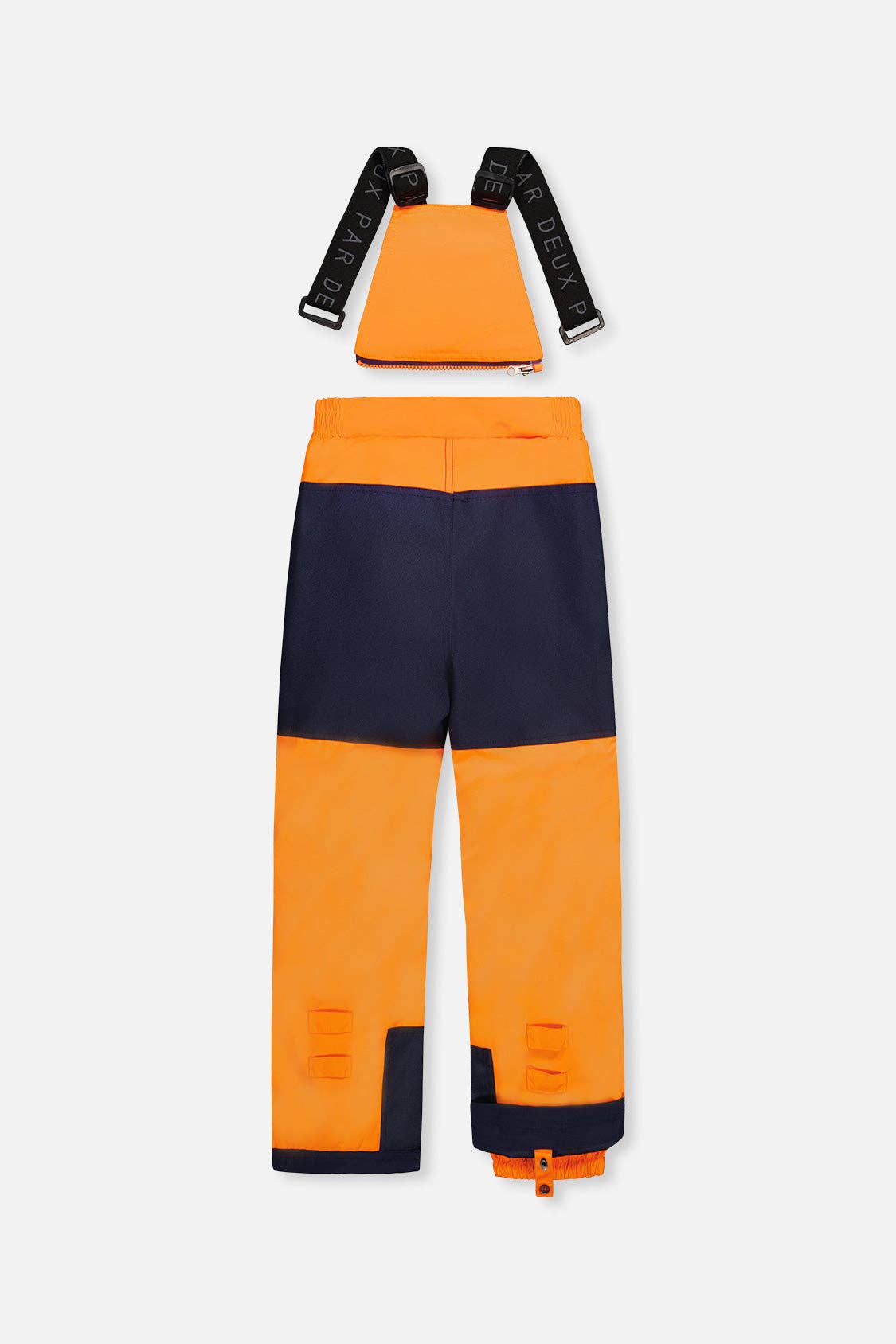 Two Piece Play Snowsuit Navy Blue And Orange With Orange Pants: 7