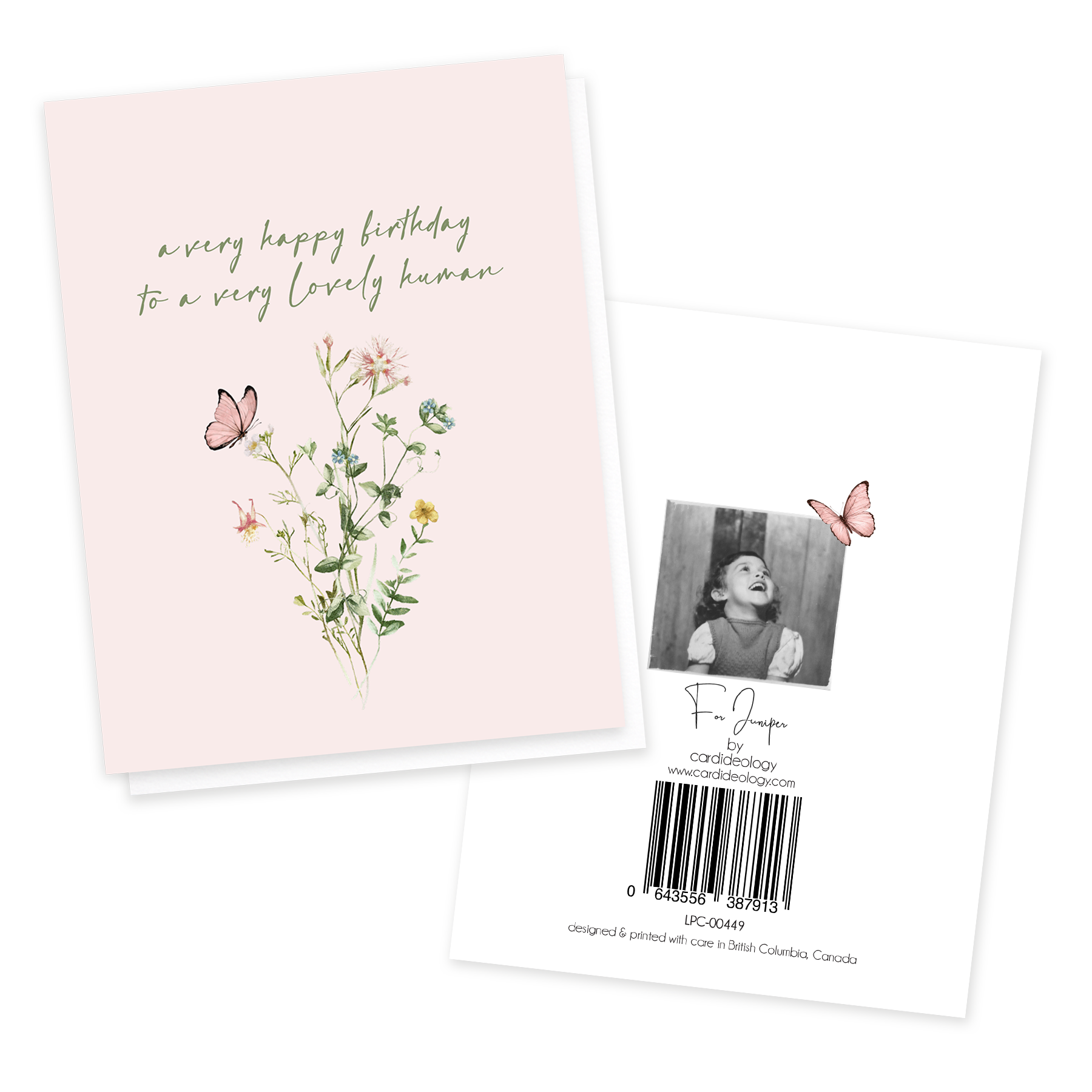A Very Lovely Human, Birthday Greeting Card