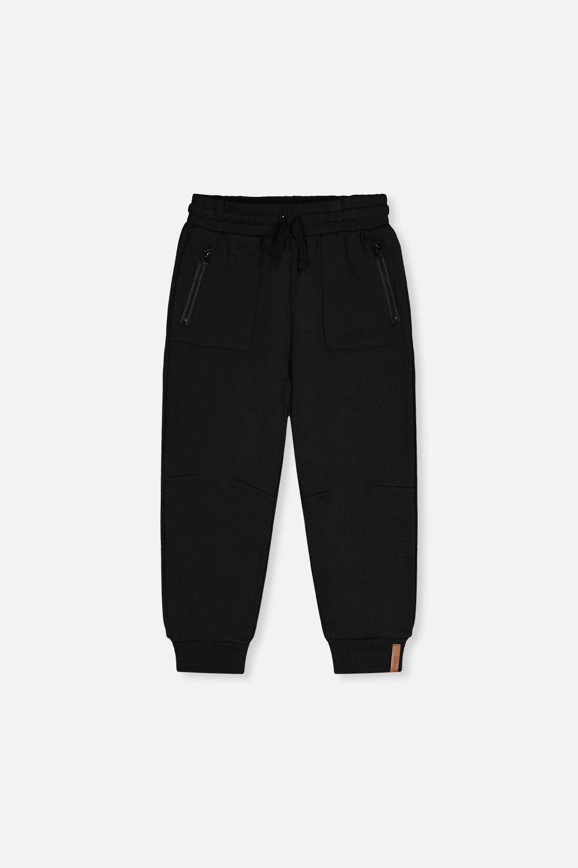 Fleece Sweatpants With Pockets Black: 3