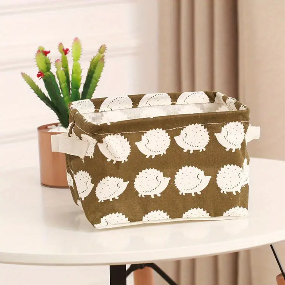 Storage Cloth Basket: Pink Flamingo
