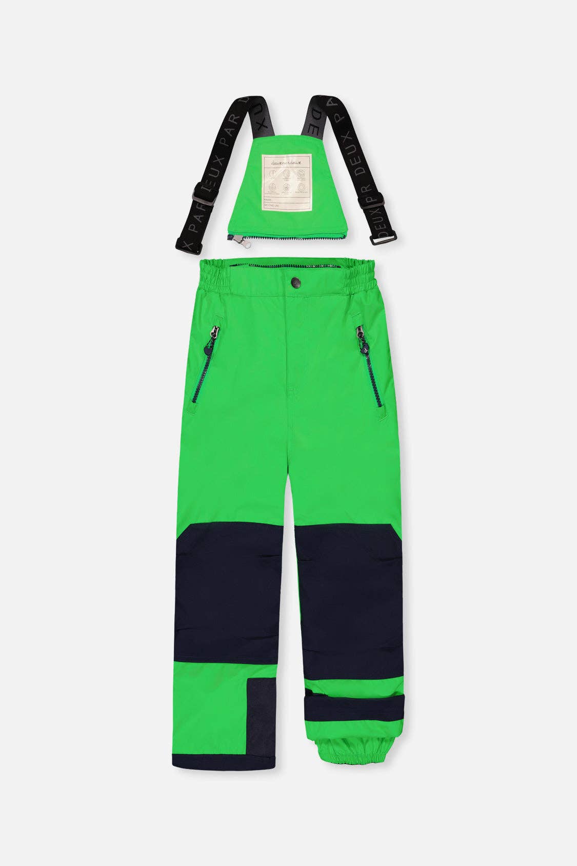 Two Piece Play Snowsuit Royal Blue And Green Colorblock: 6