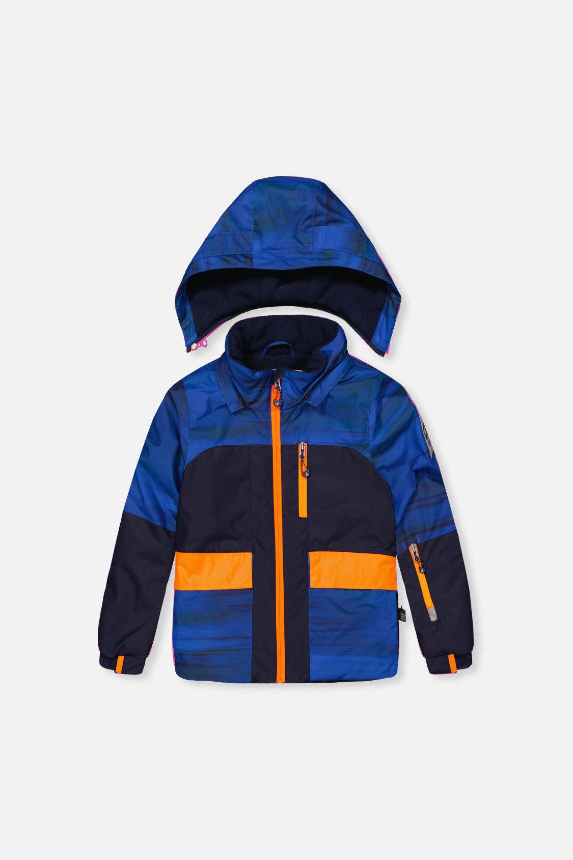 Two Piece Play Snowsuit Navy Blue And Orange With Blue Pants: 5