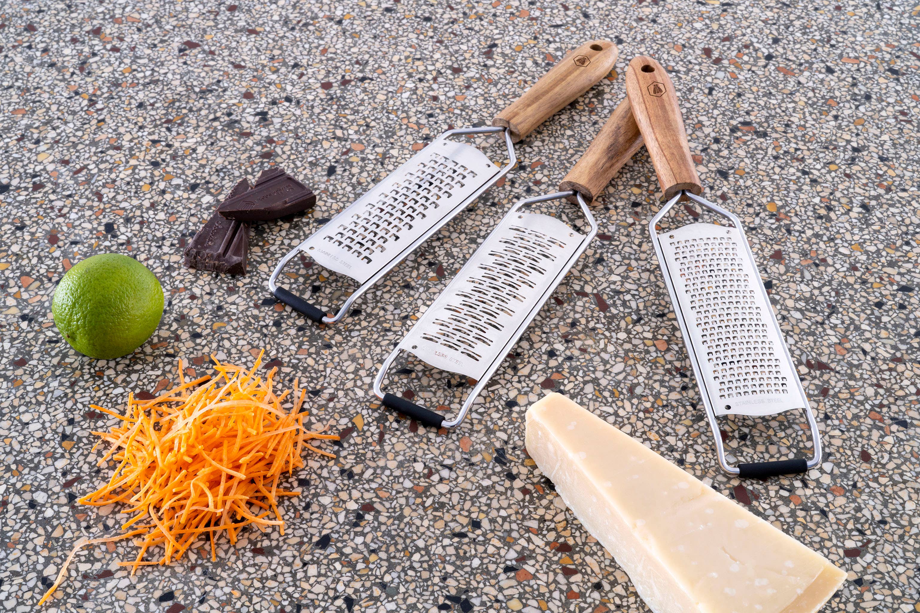 3-piece cheese graters