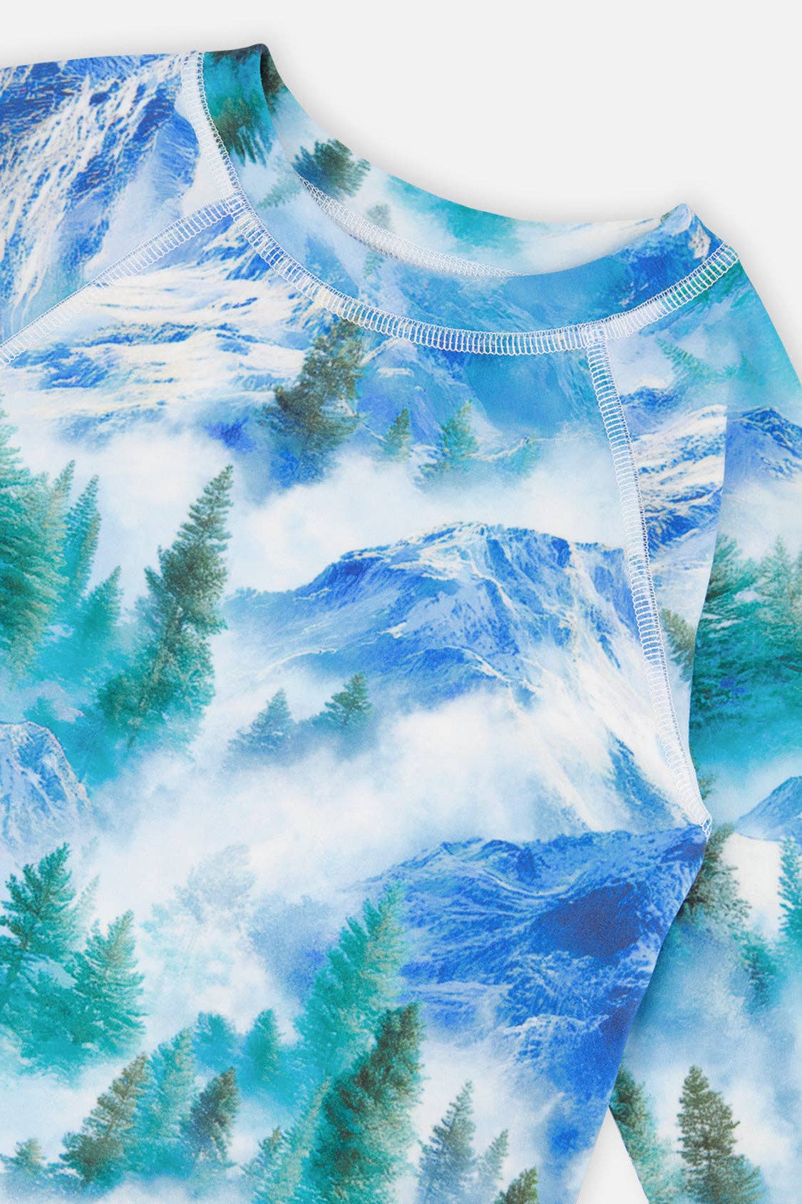 Two Piece Thermal Underwear Blue Mountain Print: 4