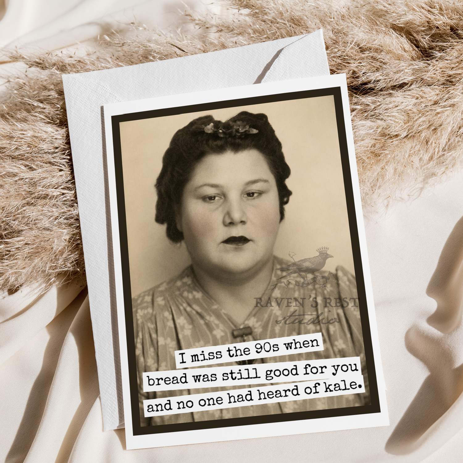 Greeting Card. I Miss the 90s When Bread Was Good For You...