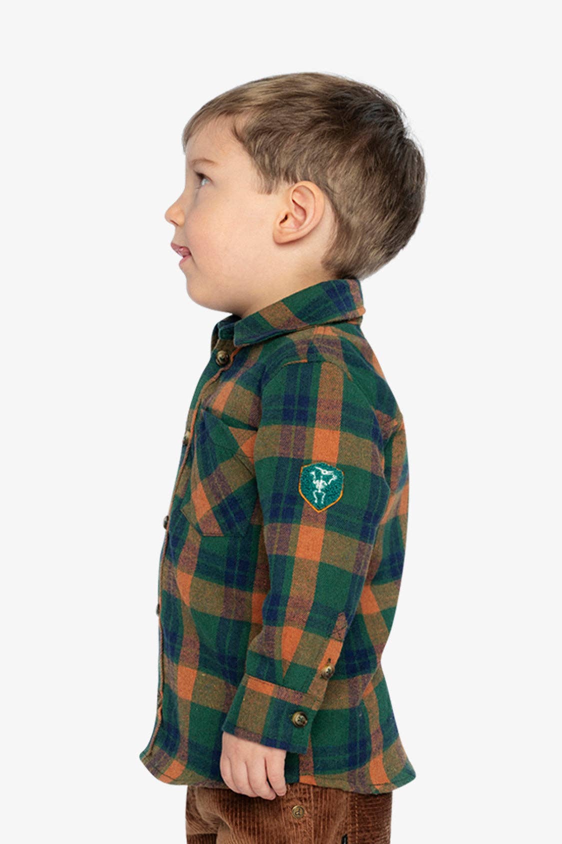 Plaid Shirt Orange, Blue And Green: 7