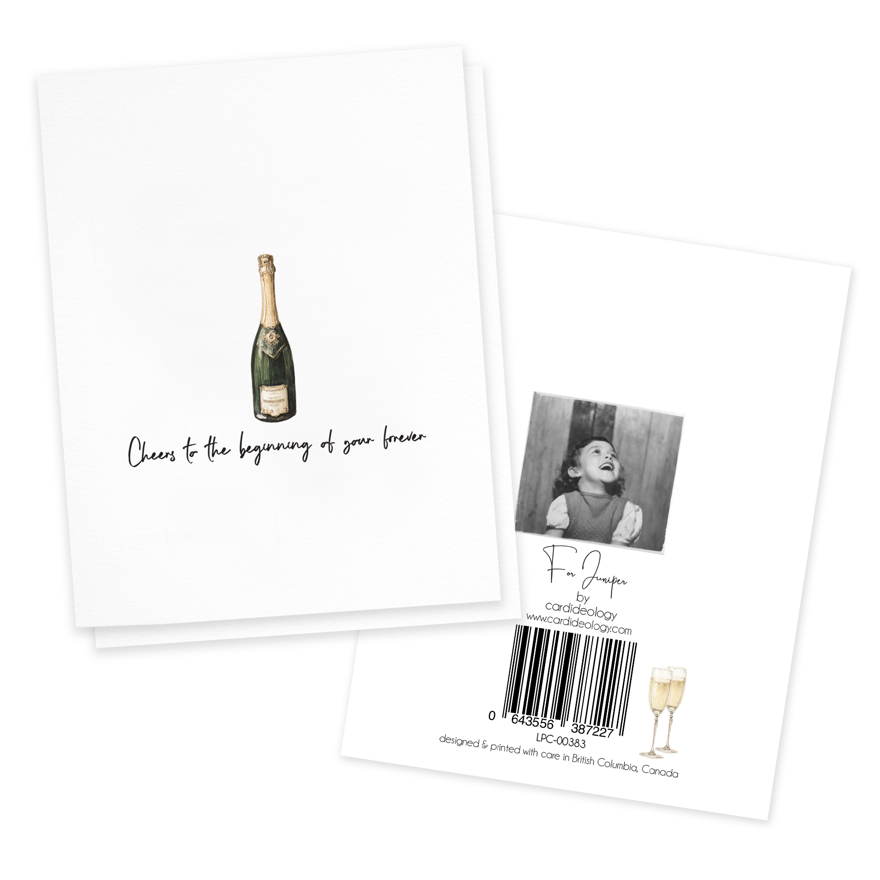 Beginning Of Your Forever, Wedding Greeting Card