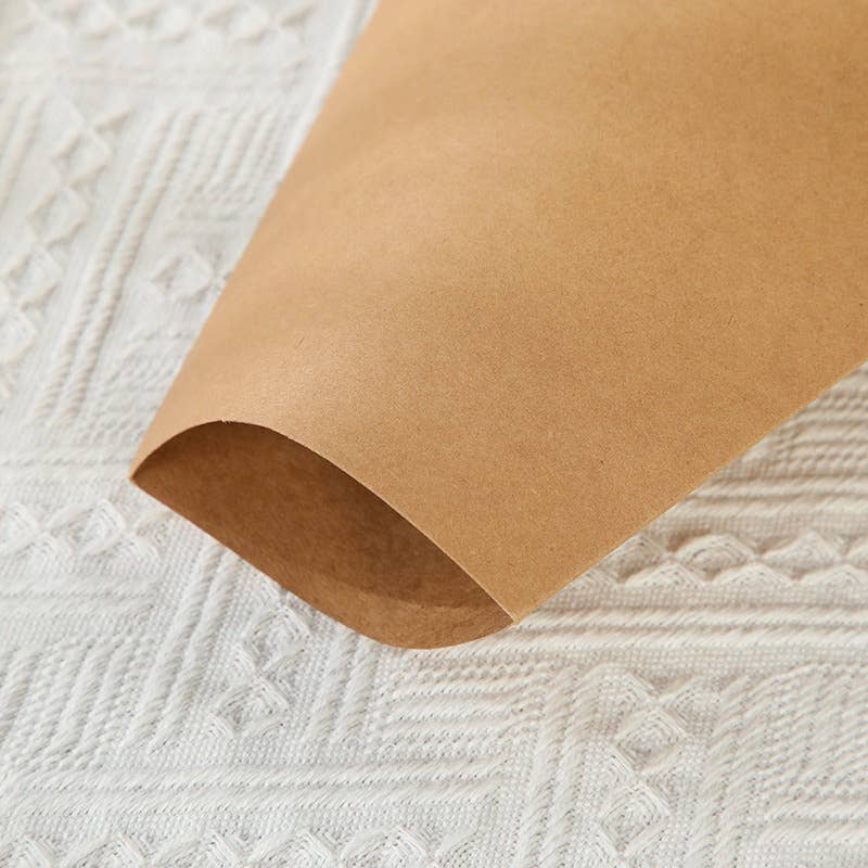20pcs, 3 sizes kraft paper flower Bouquet sleeve w/ handle: Large
