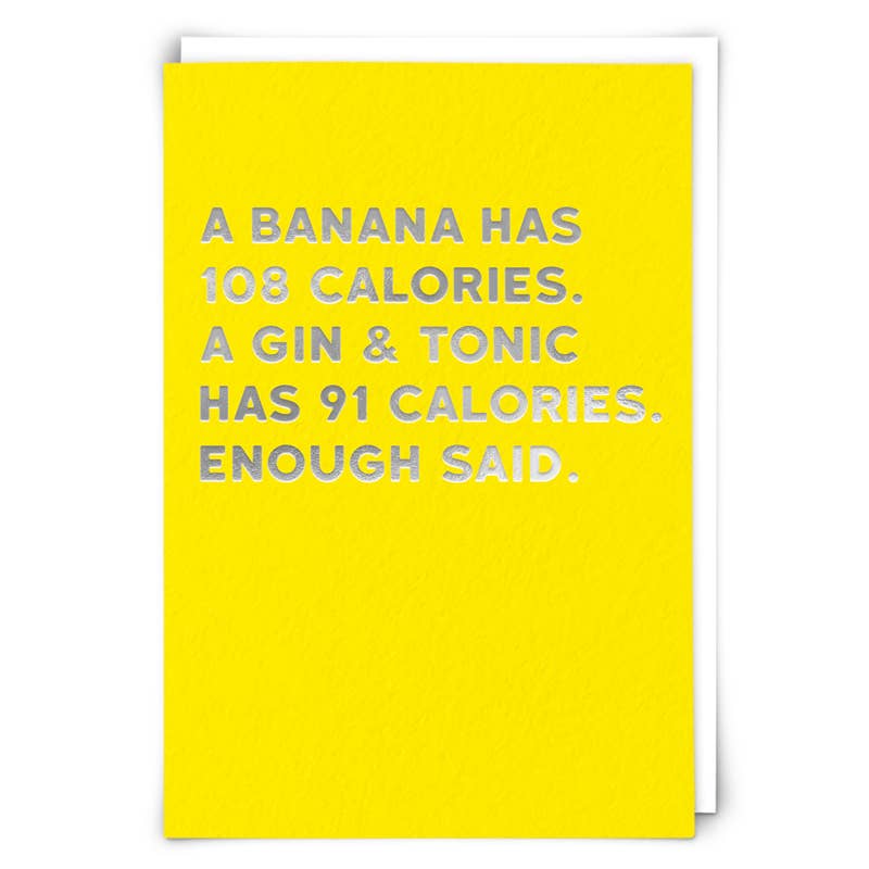 Calories Greeting Card