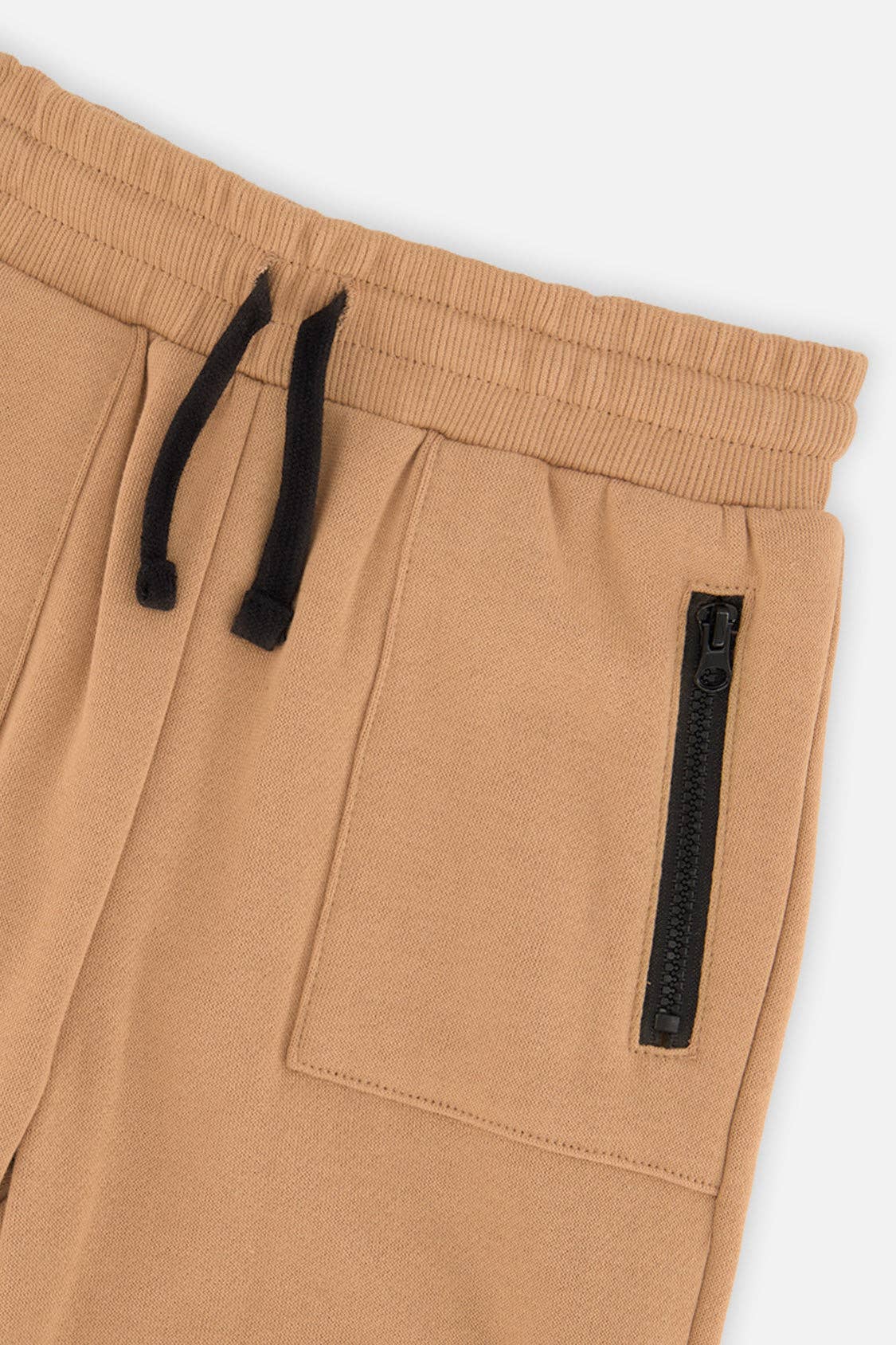 Fleece Sweatpants With Pockets Brown Tannin: 4