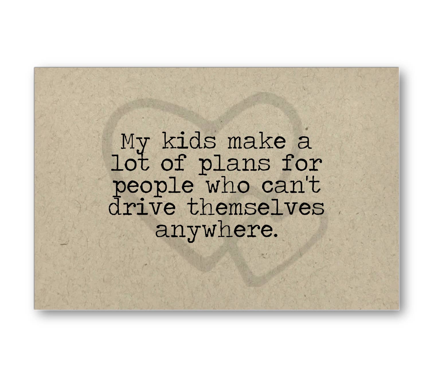 Make a lot of Plans Fun Card
