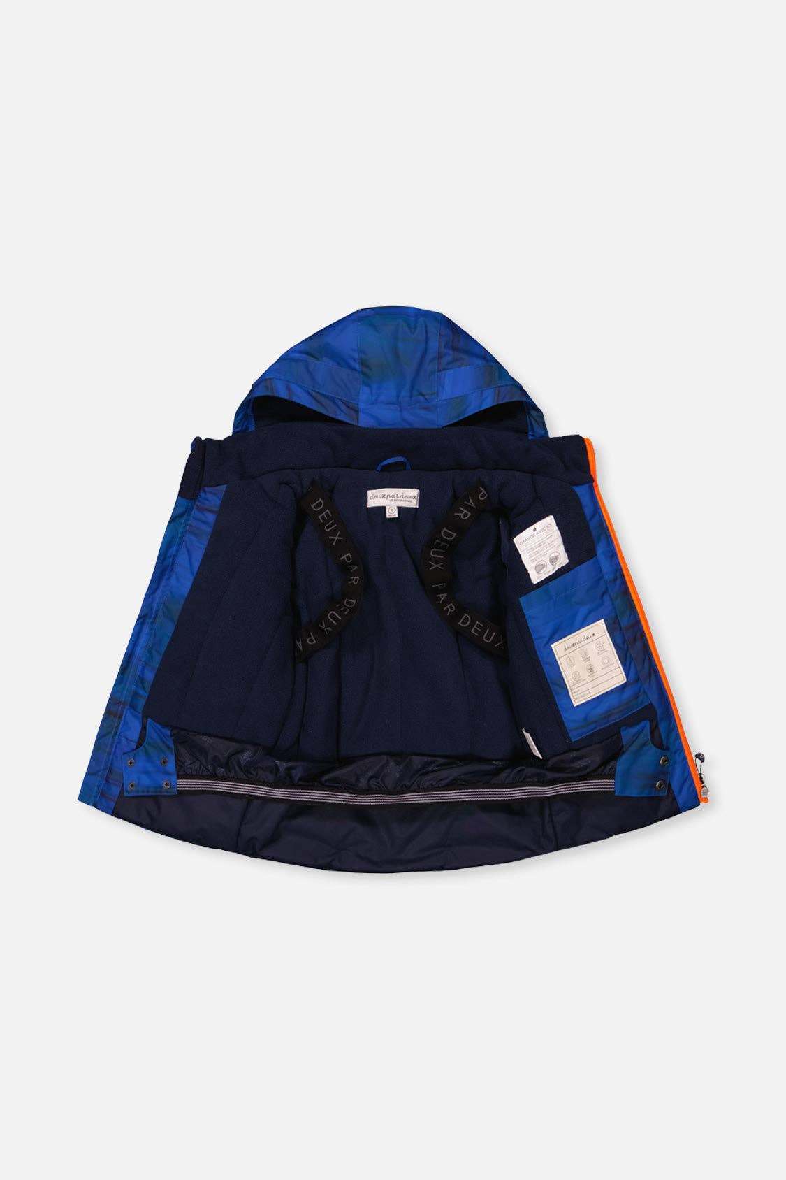 Two Piece Play Snowsuit Navy Blue And Orange With Blue Pants: 5