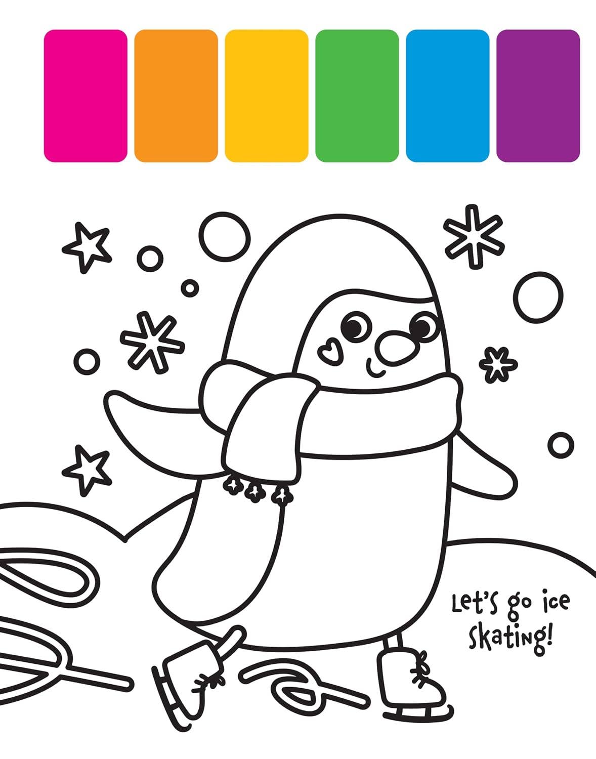 My First Painting Book: Winter Fun - Includes Paintbrush