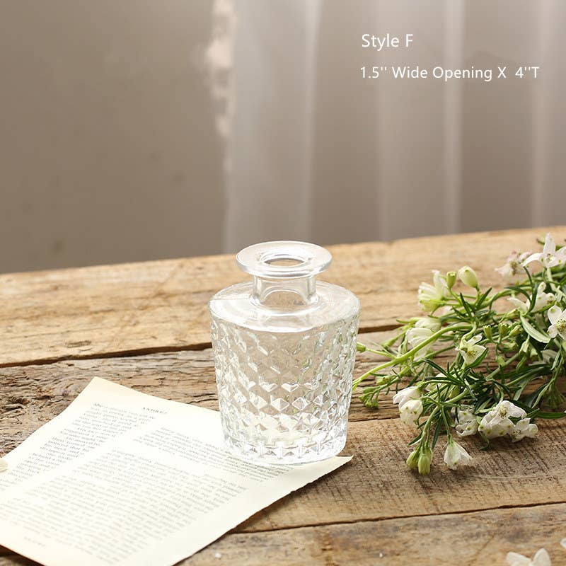 Bud Vases for Centerpiece, Rustic Decorative Vases, Clear: Mixtures
