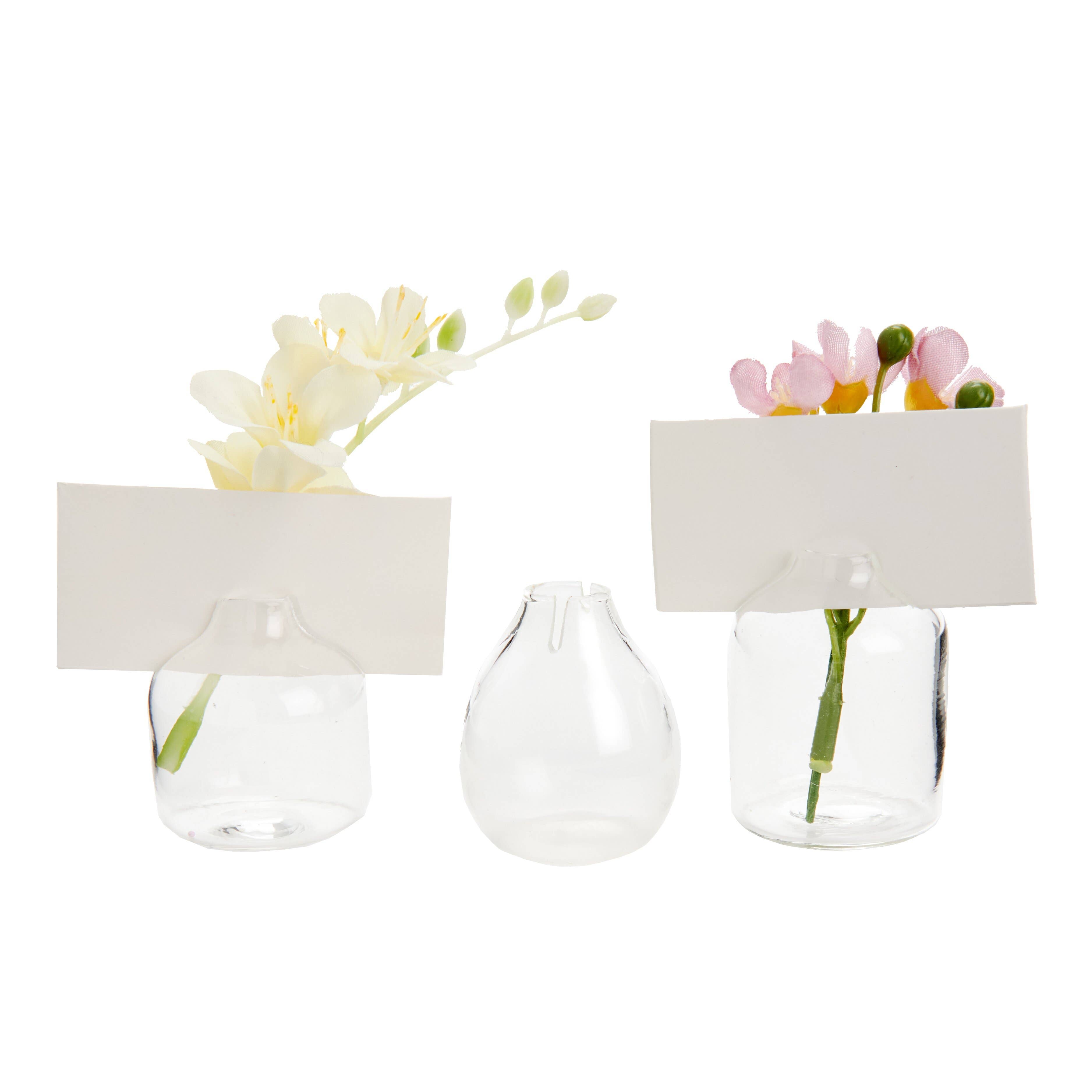 Bud Vase Mini Clear 6ct