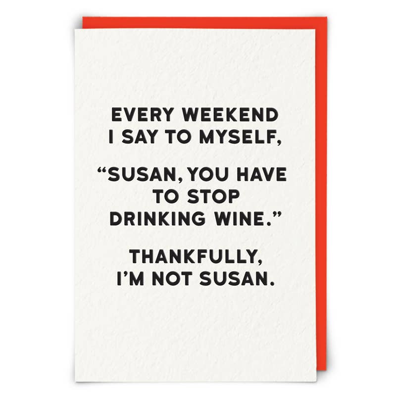 Susan Greeting Card
