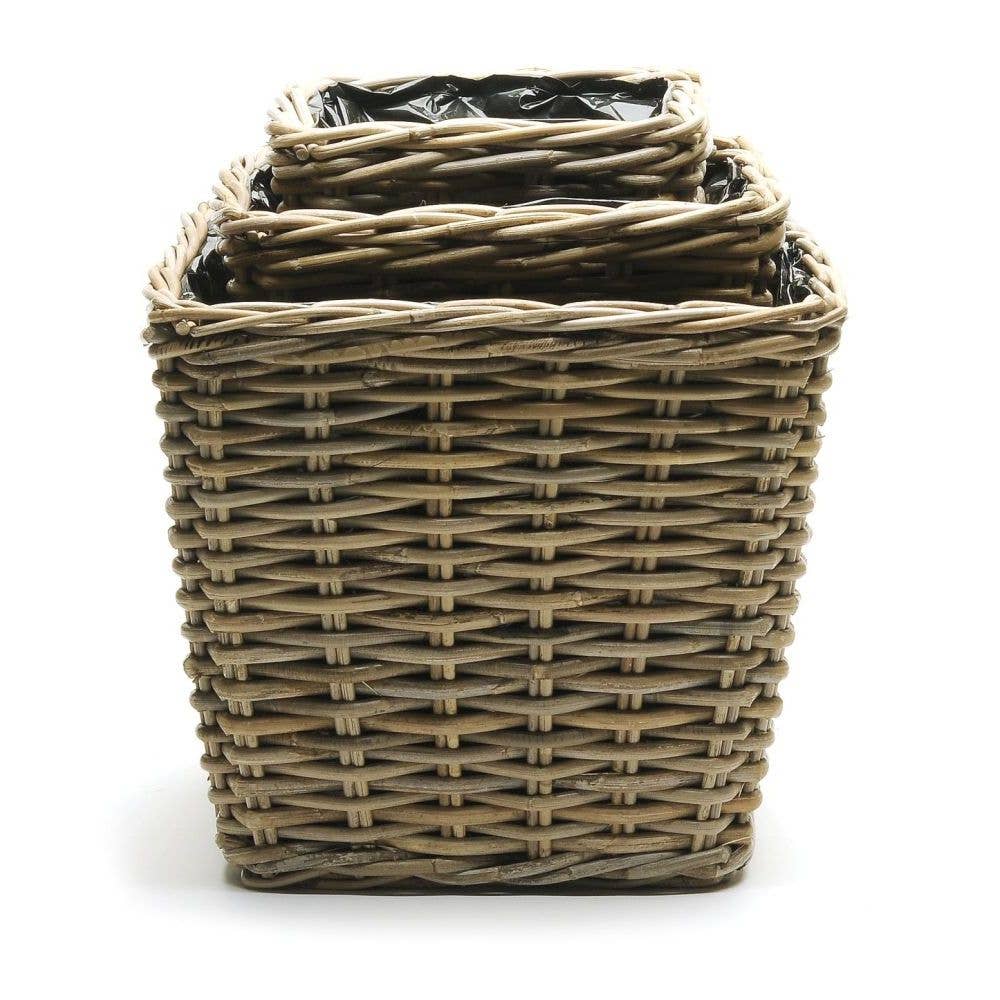 Set of 3 SQUARE PLANTER BASKETS
