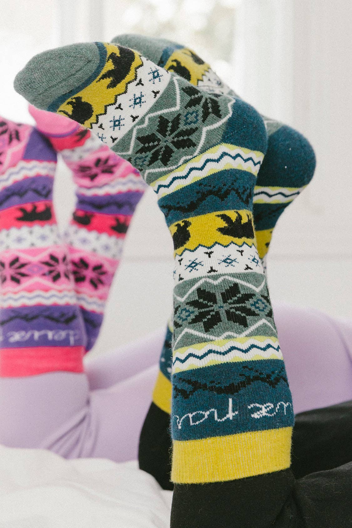 Ski Socks Navy Blue: 6/8