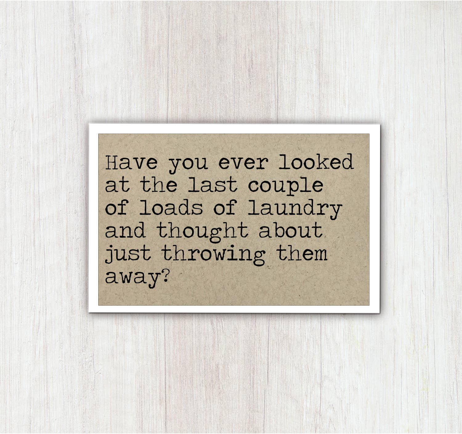 Throwing Laundry Away Funny Fridge Magnet