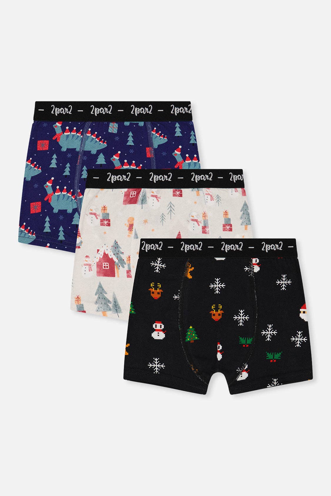 Boxer Pack Of 3 Holiday Prints: 6/7