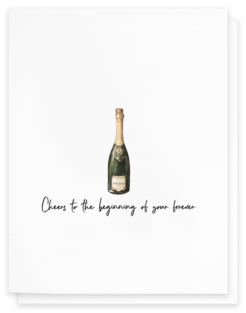 Beginning Of Your Forever, Wedding Greeting Card