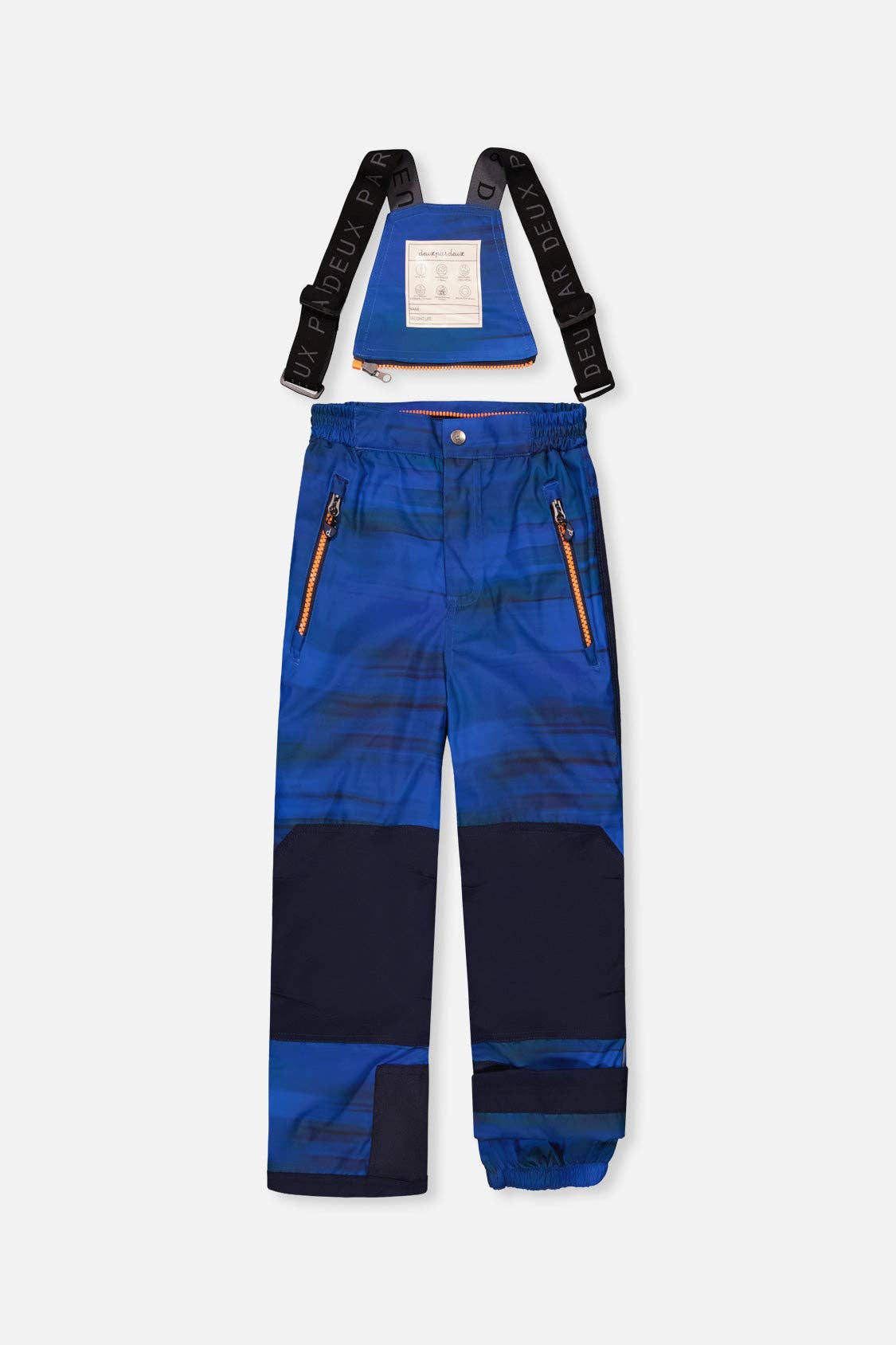 Two Piece Play Snowsuit Navy Blue And Orange With Blue Pants: 5