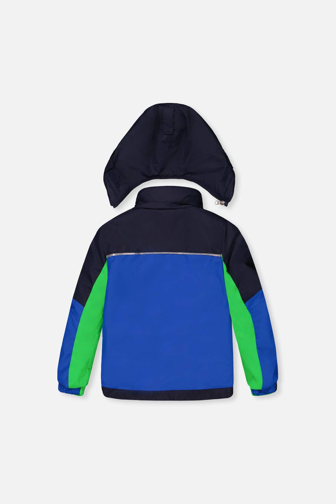 Two Piece Play Snowsuit Royal Blue And Green Colorblock: 6