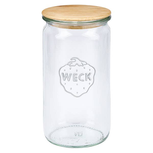 WECK® Cylindrical Glass Jar 340ml: Jars & All Accessories