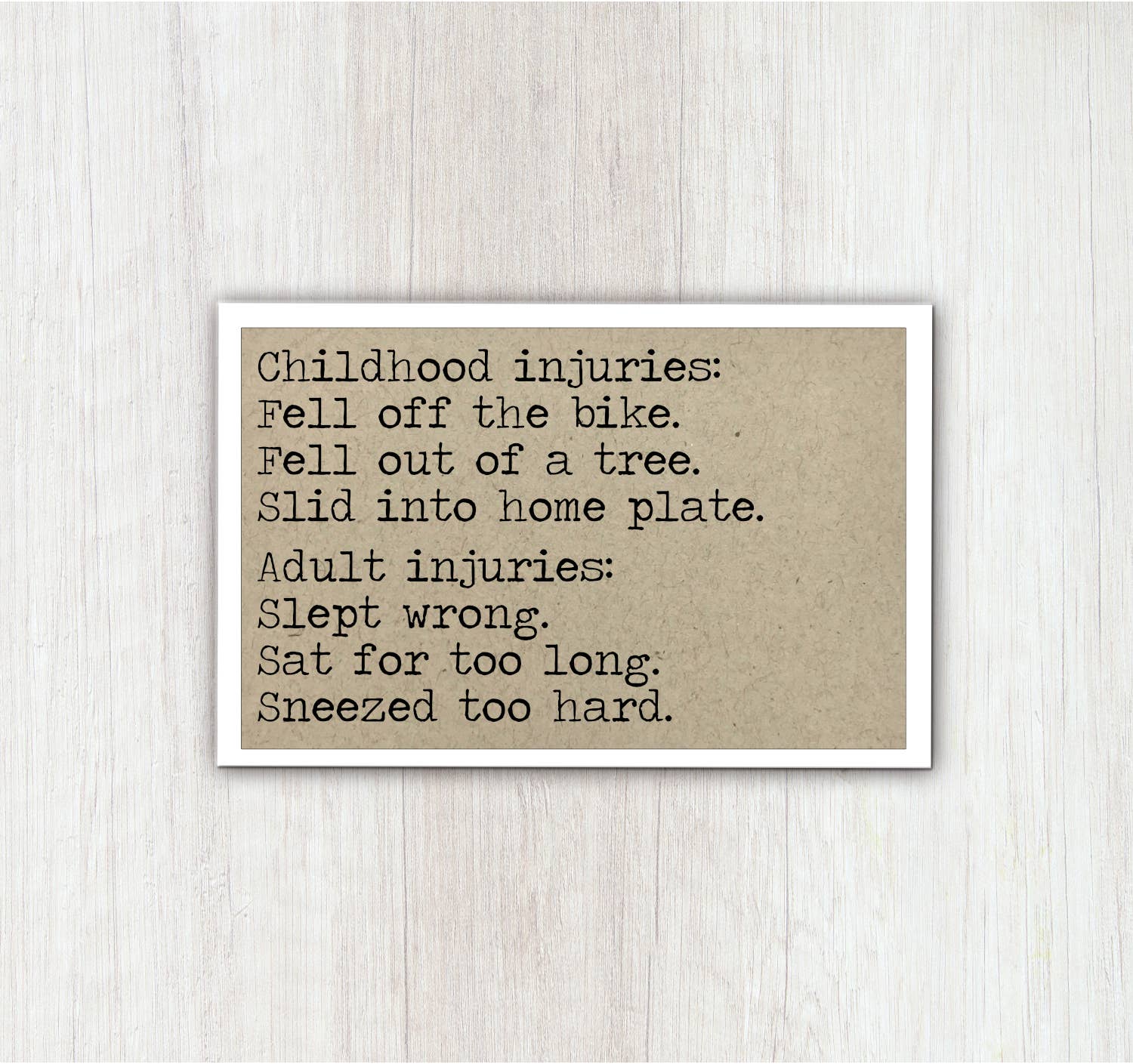 Childhood Injuries Funny Magnet