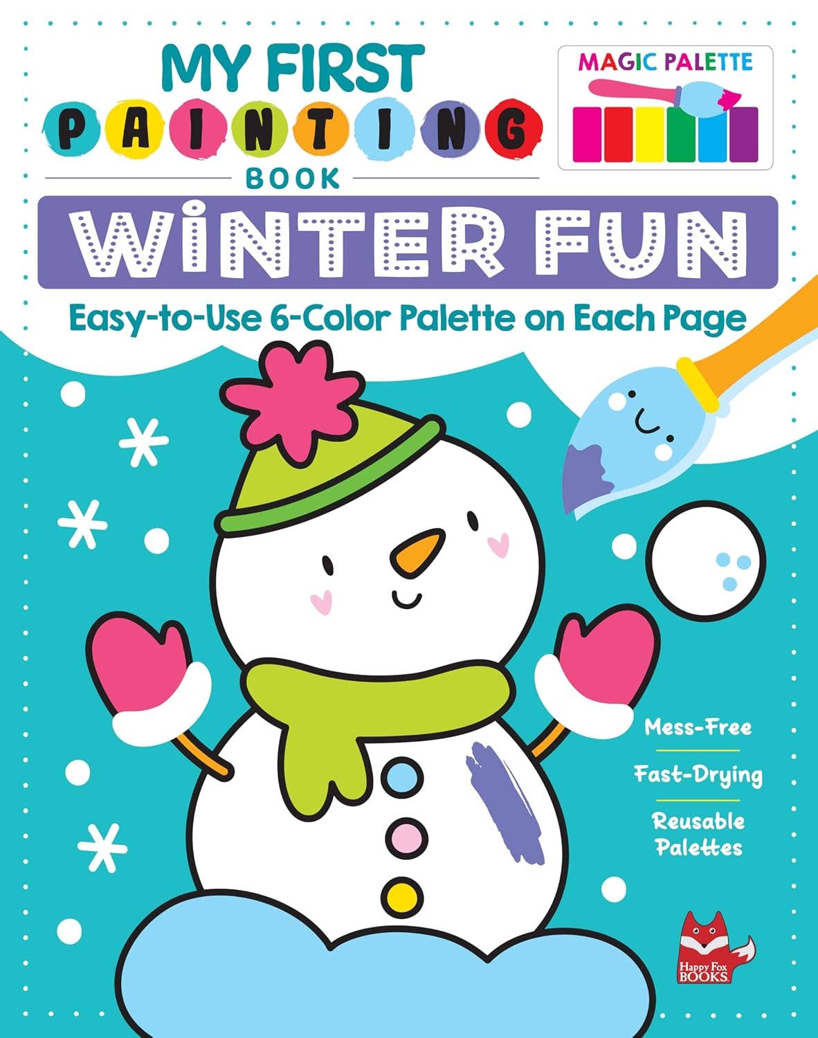 My First Painting Book: Winter Fun - Includes Paintbrush